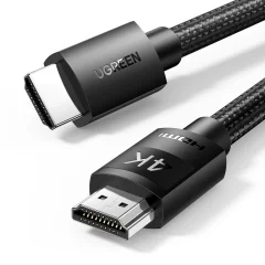 HDMI 2.0 4K avdio video kabel, vzdržljiv, pleten, 1 m, črn