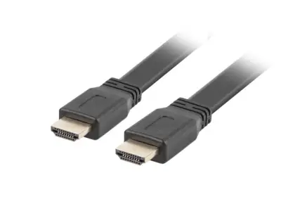 Kabel Hdmi Lanberg macho/macho v2.0 4K Plano 1m črnec