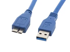 Lanberg USB kabel 3.0 Macho/Micro USB Macho 0,5M Azul