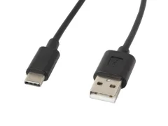 Lanberg USB kabel 2.0 macho/USB C macho 1,8m črnec