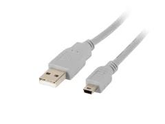 Lanberg USB kabel 2.0 macho/mini USB macho 1,8m gris