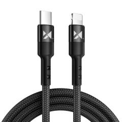USB-C Iphone Lightning Power Delivery kabel 18W 2m črn