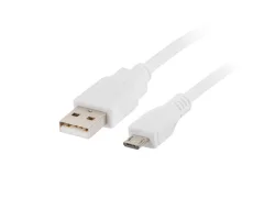 Lanberg USB kabel 2.0 Macho/Micro USB Macho 1M Blanco