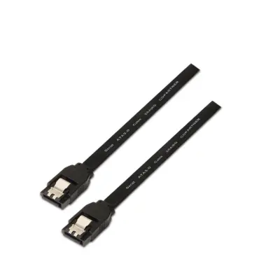 SATA III Aisens kabel 6G s črnimi sidri 0,5 m