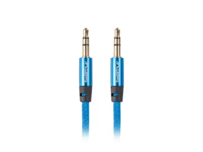 Kabel Minijack Lanberg 3,5 mm m/m 3 pin 3m Premium Azul