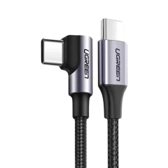 Kotni kabel USB-C Power Delivery 60W 20V 3A 2m črno-siv