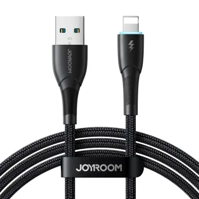 Kabel za iPhone Starry Series USB-A - Lightning 3A 1m črn