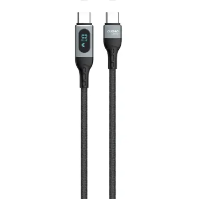 Pleten kabel USB-C za hitro polnjenje PD 100W 1m črn