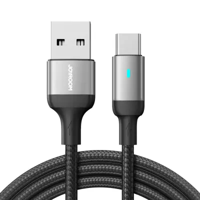 USB - USB-C kabel za hitro polnjenje A10 Series 3A 1,2m črn