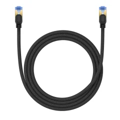 Omrežni kabel Fast LAN RJ45 cat.7 10Gbps pleten 1,5m črn