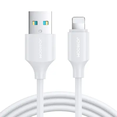 Kabel za polnjenje in prenos podatkov iPhone USB - Lightning 2.4A, 2m, bel