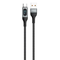 Kabel USB - USB-C hitro polnjenje PD zaslon 66W 1m črn