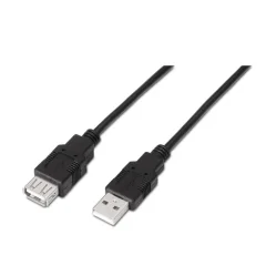 Kabel Aisens USB 2.0 TIPO A M-A H Negro 1,0M