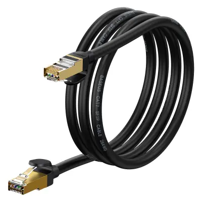 Speed ​​​​Seven hitri RJ45 Cat 7 10Gbps omrežni kabel 1,5 m črn