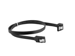 SATA III kabel Lanberg 6GB/s samica ženska sponka 30 cm črna