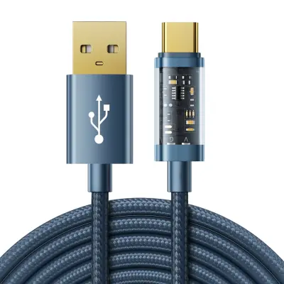 USB - USB-C kabel za polnjenje in prenos podatkov 3A 2m moder