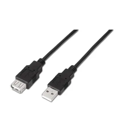 Kabel aisens USB 2.0 tipo a m-a h negro 1,8m