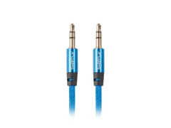 Kabel Minijack Lanberg 3,5 mm m/m 3 pin 2m Premium Azul