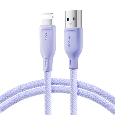 Kabel za iPhone Multi-Color Series USB-A - Lightning 3A 1m vijoličen