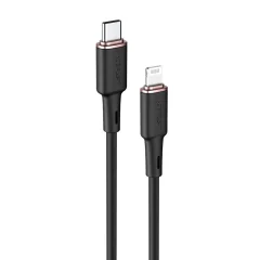Kabel za iPhone MFI USB-C - Lightning 30W 3A 1.2m črn