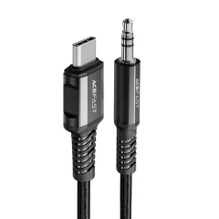 AUX avdio kabel USB-C - 3,5 mm mini jack 1,2 m črn