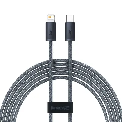 Kabel za iPhone USB-C - Lightning Power Delivery 20W 2m - siv