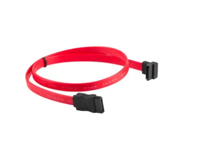 SATA III kabel Lanberg 6GB/s ženska ženska 0,5 m rdeča