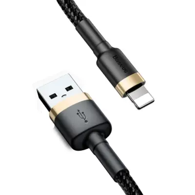 BASEUS USB/LIGHTNING CAFULE KABEL 2.4A 1M ZLATO-MODR