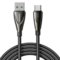 Pioneer serija USB-A - USB-C pleteni kabel 100 W 1,2 m črn