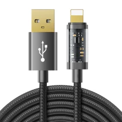 iPhone USB - Lightning kabel za polnjenje in prenos podatkov 2.4A 20W 2m črn
