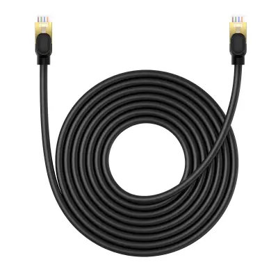 RJ45 Ethernet High Speed ​​​​Cat.8 40Gbps LAN LAN kabel 8m črn