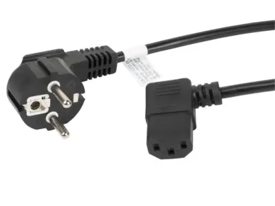 Kabel de Alimentacion Lanberg Schuko Cee 7/7 in IEC320 C13 ACODADO 1,8M