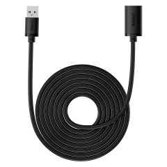 USB 3.0 kabelski podaljšek, 5 m, črn