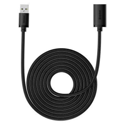 USB 3.0 kabelski podaljšek, 5 m, črn