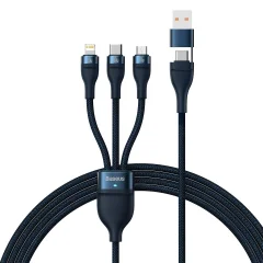 Kabel 4v1 USB+USB-C na USB-C / iPhone Lightning / mikro USB 1,2m - moder