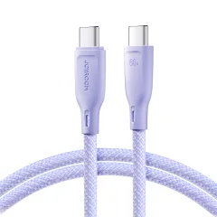Večbarvna serija USB-C - USB-C kabel 60 W za hiter prenos 1 m vijoličen