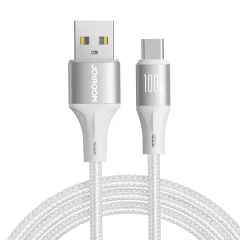 Light-Speed ​​​​Series USB-A - USB-C kabel za hitri prenos 100 W 2 m bel