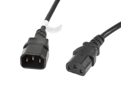 Kabel Alargador Lanberg Alimentacion CPU IEC320 C13 H/IEC320 C14 M VDE 3M