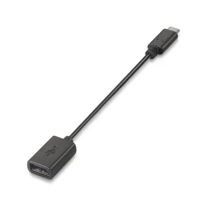 Kabel Aisens USB 2.0 3A TIPO USB-C M-A H Negro 15cm
