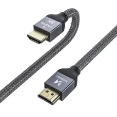 Kabel HDMI 2.1 8K 60 Hz 48 Gbps 4K 120 Hz 2K 144 Hz 1 m srebrn