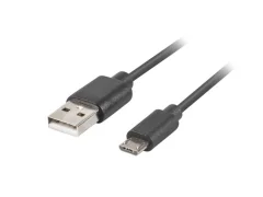 Kabel USB Lanberg 2.0 Macho/Micro USB Macho Quick Charge 3.0 1,8m črnec