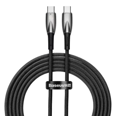 Glimmer Series USB-C 480Mb/s PD 100W kabel za hitro polnjenje 2m črn