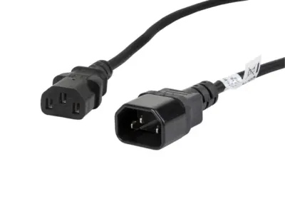 Kabel Alargador Lanberg Alimentacion CPU IEC320 C13 H/IEC320 C14 M VDE 1,8M