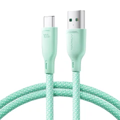 Večbarvna serija USB-A - USB-C kabel 100 W za hiter prenos 1 m zelen