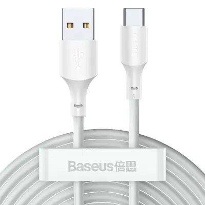 BASEUS USB/USB-C SIMPLE WISDOM KABEL, 40W, 5A, 1,5M BEL