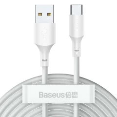 2x USB kabel USB-C hitro polnjenje Power Delivery Quick Charge 40 W 5 A 1,5 m bela
