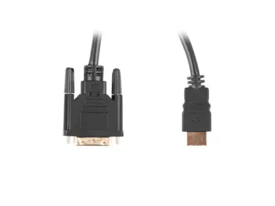 Kabel Hdmi Lanberg macho/dvi-d 24+1 macho 4K dvojna povezava 3m črnec