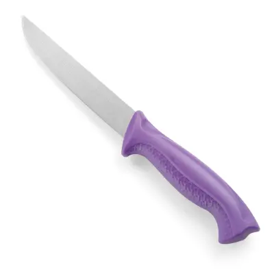 HACCP mesarski kuhinjski nož za alergike 280mm - vijoličen - HENDI 842478