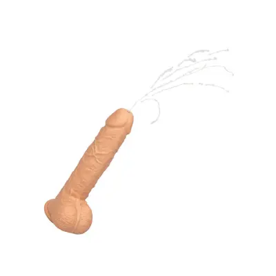 Vibracijski penis z izlivom - svetla koža (R16610)