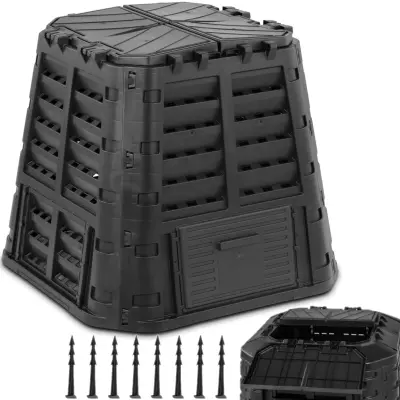 Vrtni kompostnik za organske odpadke 69 x 69 x 82 cm 480 l
